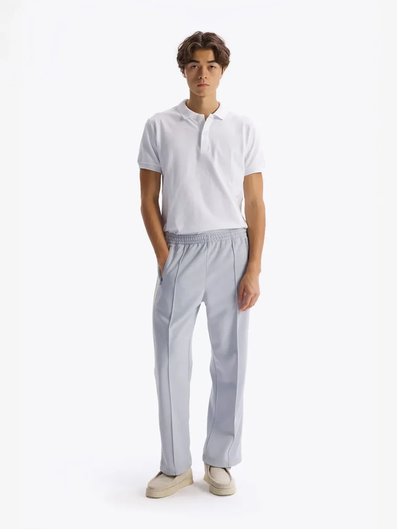 Giesto GIESTO Regular Fit Elastic Waist Pants with Stripes